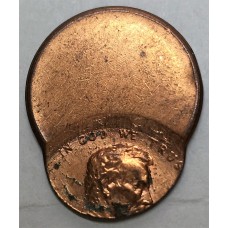 UNITED STATES OF AMERICA 2000 . ONE 1 CENT COIN . ERROR . 80% MIS-STRIKE